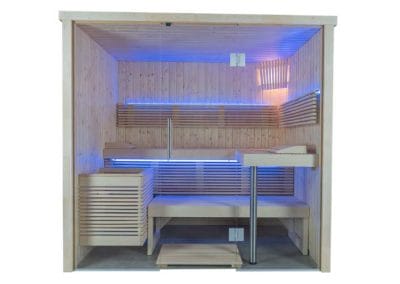 Lights. Panorama Indoor Small Sauna